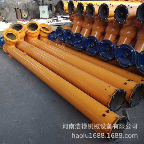 大型管式螺旋输送机沙浆绞龙上料提升机砂土螺旋给料输送设备