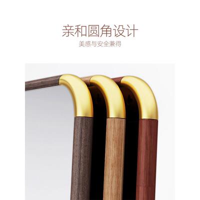 BTV4复古全身穿衣镜子贴墙自粘家用卧室免打孔粘挂墙新中式落地试