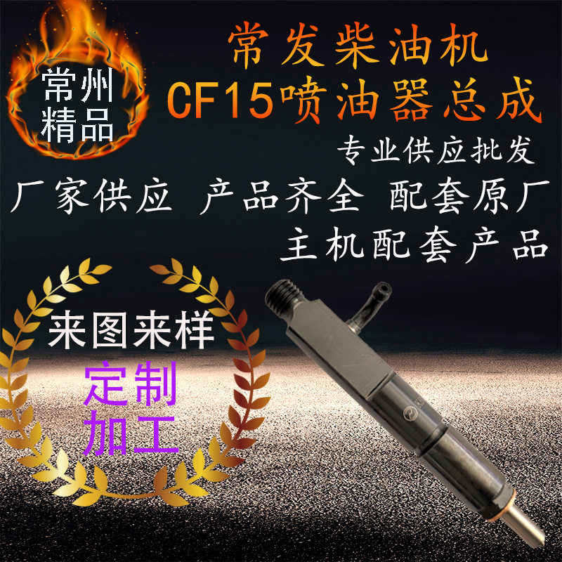 常州单杠水冷常发柴油机喷油器总成 cf15柴油机喷油咀总成配件嘴