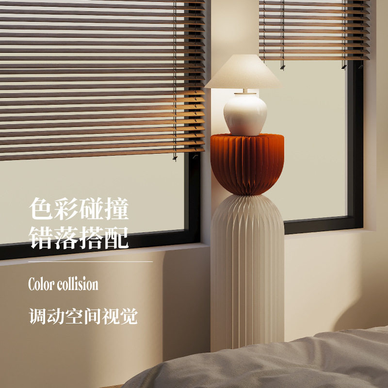 青美圆柱展示架商场橱窗展会