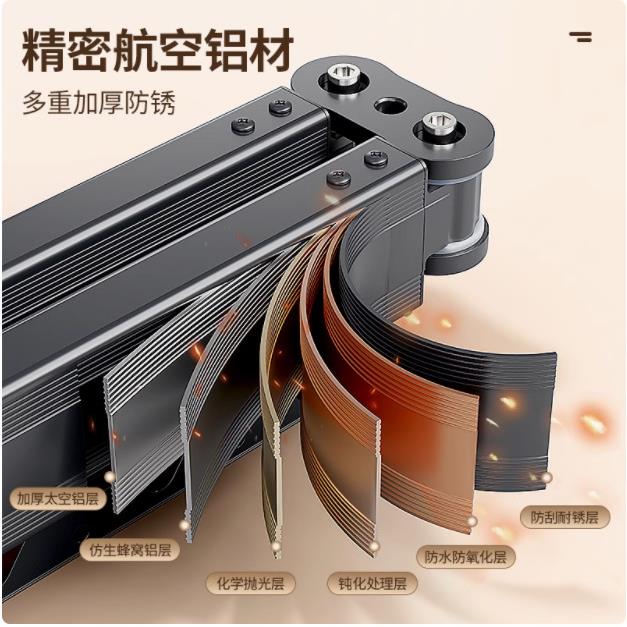 高档折叠伸缩衣柜家用内置轴拉式隔断卫生间洗澡防水隔断干湿分离