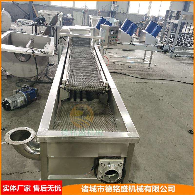 面食生产麻油馓子油炸机连续式大馓子油炸流水线