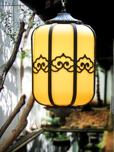 新中式户外凉亭吊灯笼长走廊庭院复古别墅民宿大门厅屋檐吊灯