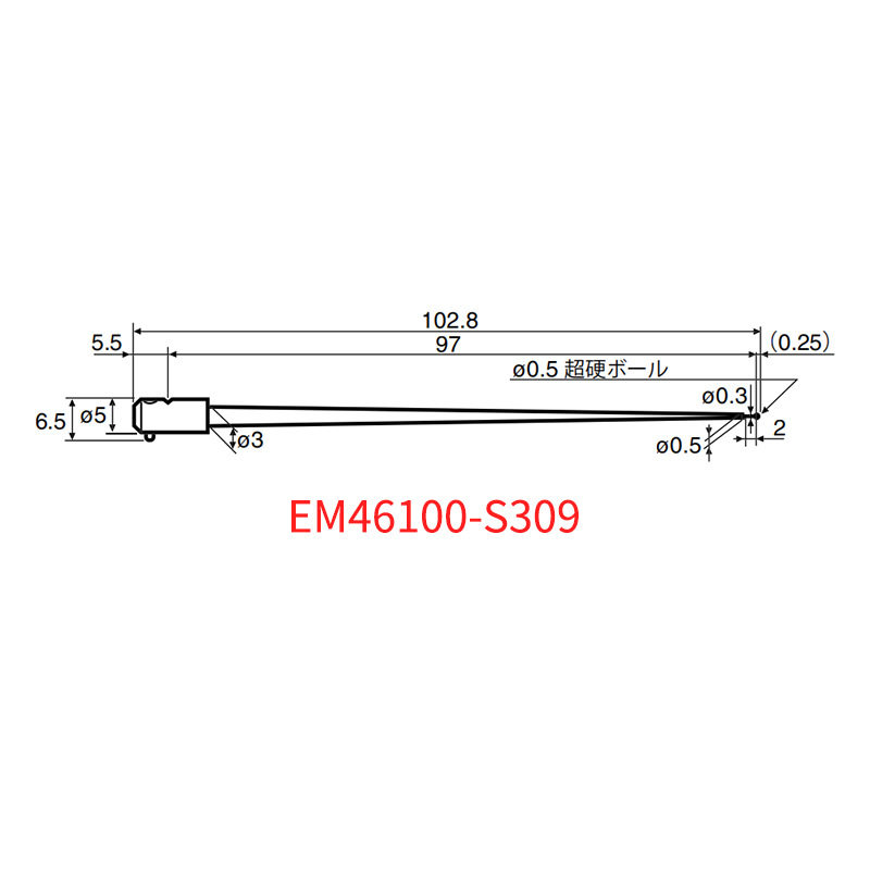 日本东京精密ACCRETECH轮廓仪测针测定子EM46100-S309/46100-S310
