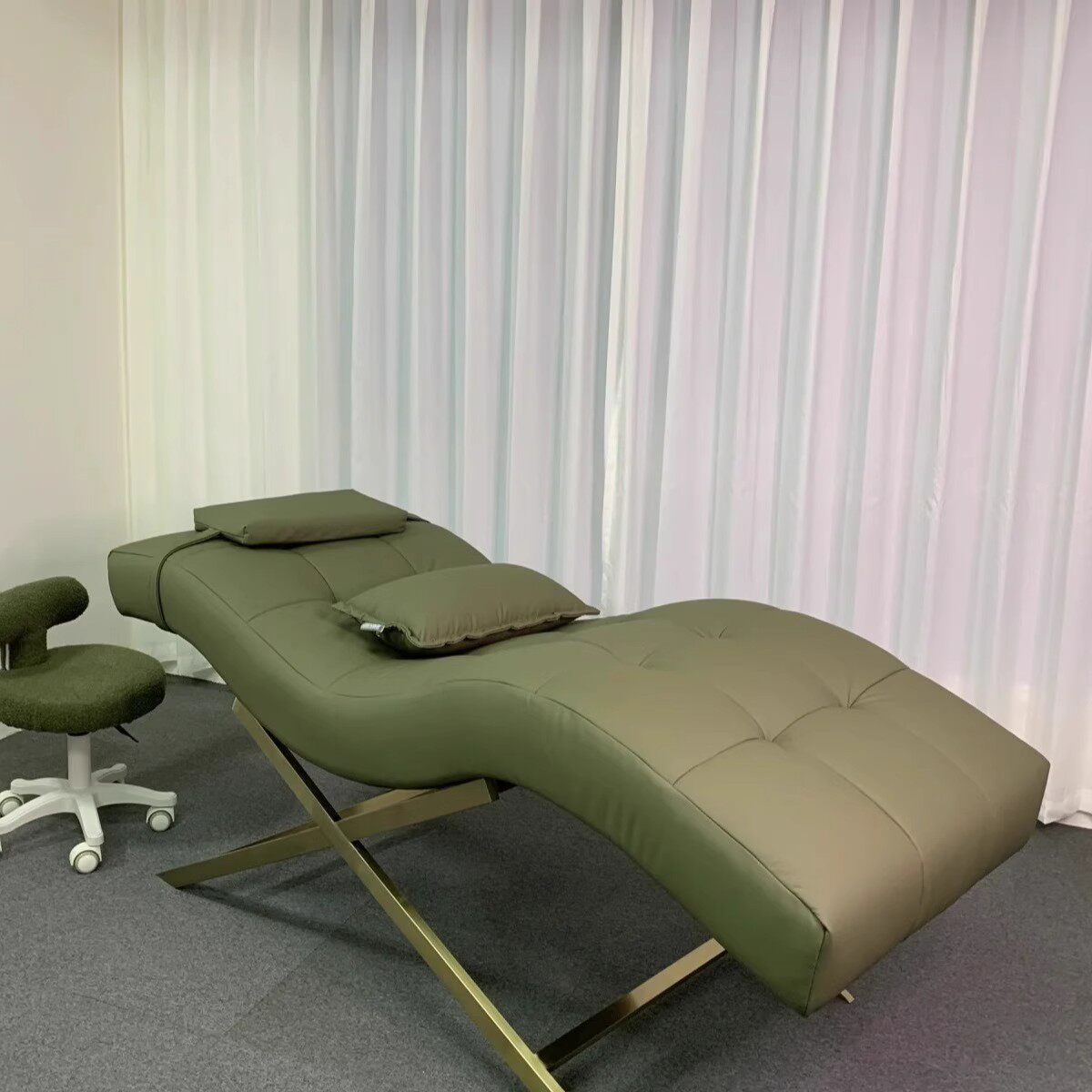 跨境货源美容床S型美睫床美容院Spa按摩床纹绣床休闲躺椅批发