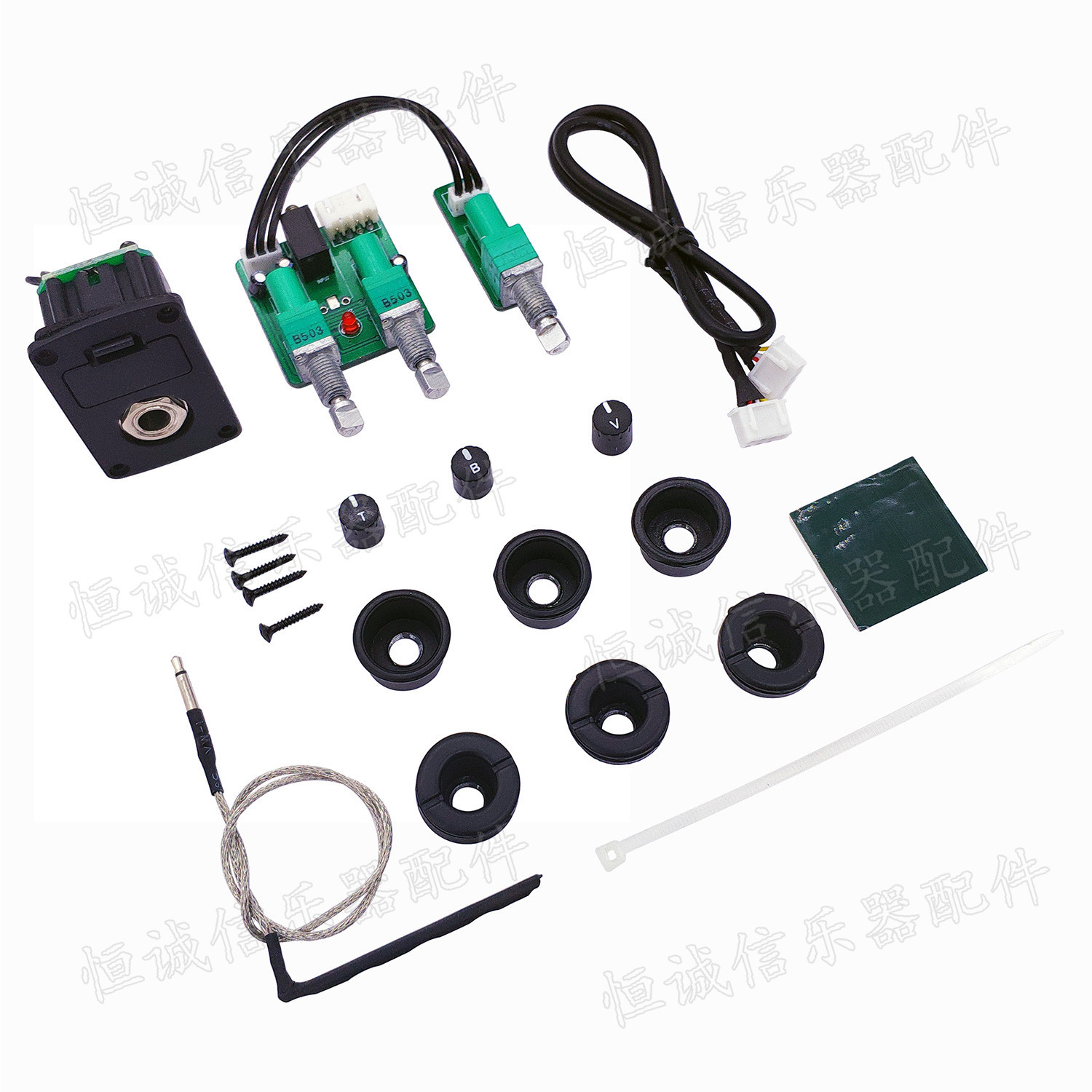 泰勒款UK吉他拾音器二段三段吉他压电扩音器电箱琴改装拾音器批发