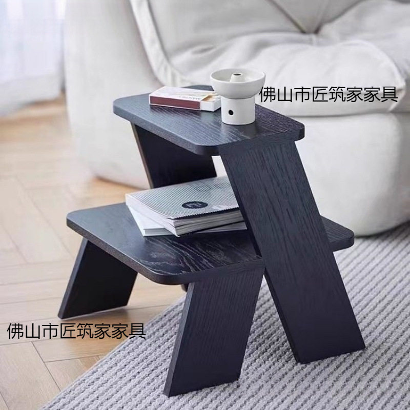 凳子中古床头客厅摆设家用梯凳简约卧室两用二合一床头柜脚凳