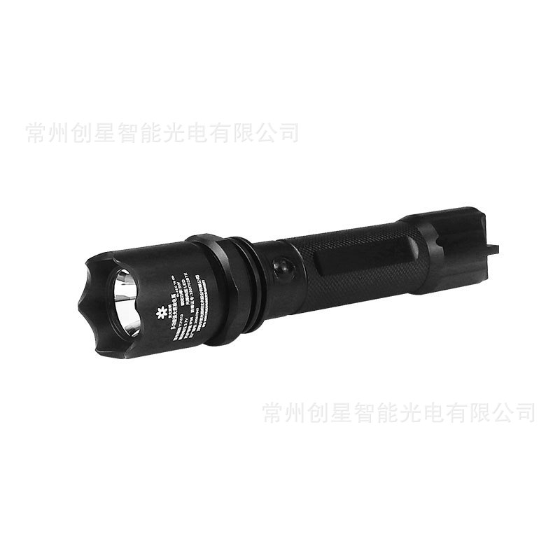 YJ1013强光巡检电筒铝合金外壳防护强光工作光爆闪三档锂电充电