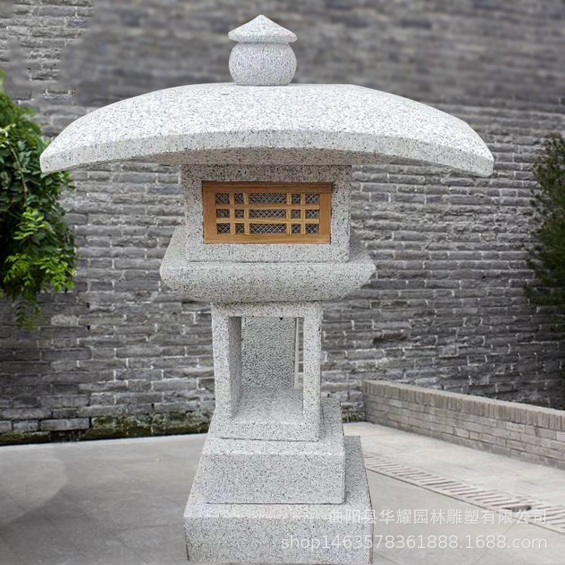 中式庭院青石石灯塔草坪灯