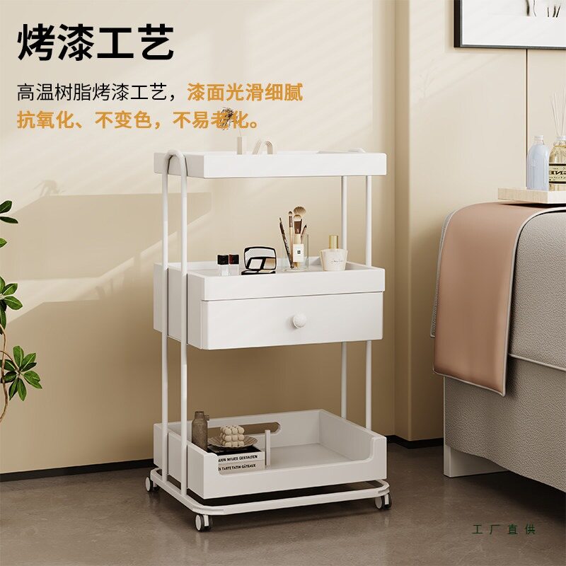 奶油风美容院专用移动工具车