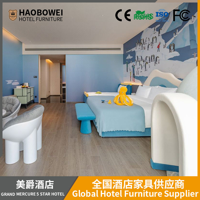 宾馆床快捷酒店家具标间组合电视桌全套民宿公寓单双人板式专用床