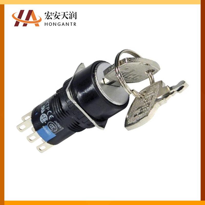 IDEC和泉选择开关AS6M-21KT1PBC开孔尺寸16mm