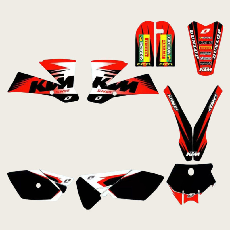越野摩托车贴纸 适配03-05款SX85 车膜 车衣 贴画 车贴 贴花A