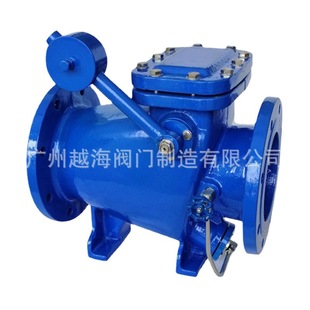 法兰消声重锤式防倒流防水锤止回阀 HWH44H缓闭重锤止回阀