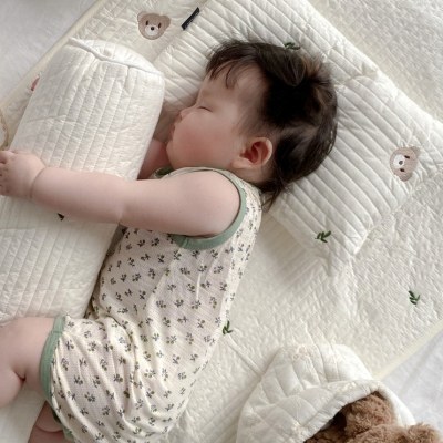婴儿床笠拼接床床单幼儿园纯棉a类儿童宝宝床上用品床垫套新生