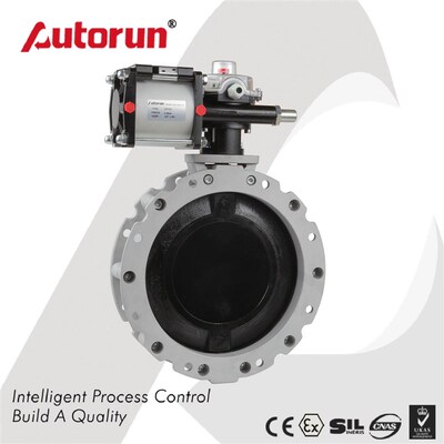 Autorun欧德隆气动水泥粉体蝶阀V1FS150+CP101+MIC23