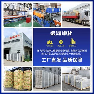 机制中空玻镁板净化板防火保温板无尘车间彩钢板隔墙吊顶洁净板材