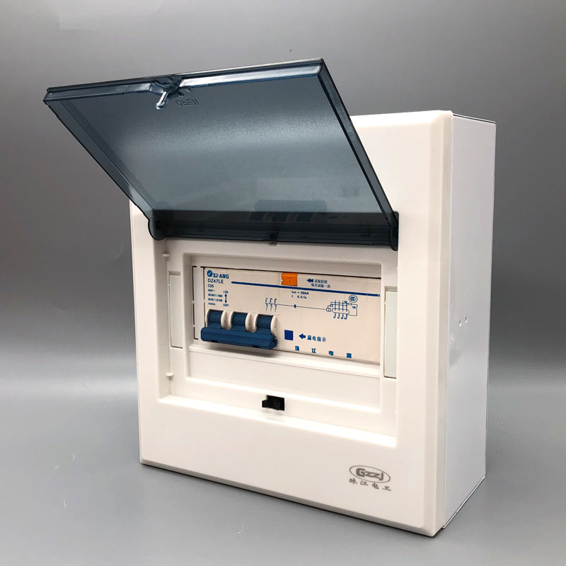 珠江三相四线漏电开关带防水盒380V63A3P+N保护器V40a空调开关盒