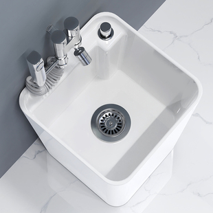 家用陶瓷拖把池阳台化妆室洗地落地式拖布池小尺寸落地式2023新款