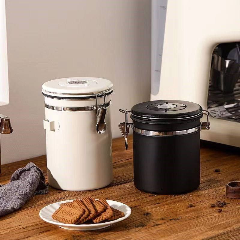 咖啡豆保存罐真空咖啡粉密封罐储物罐奶粉储存收纳罐储豆罐养豆罐