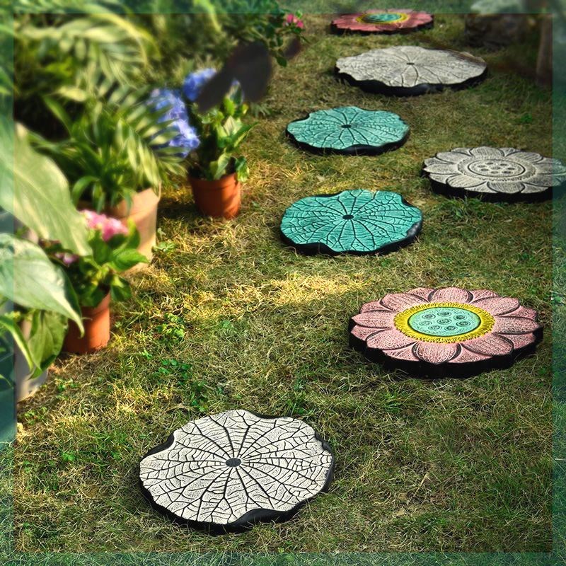 仿青石户外石板防滑地砖花园庭院装饰汀步石铺路石院子踮脚踏步石