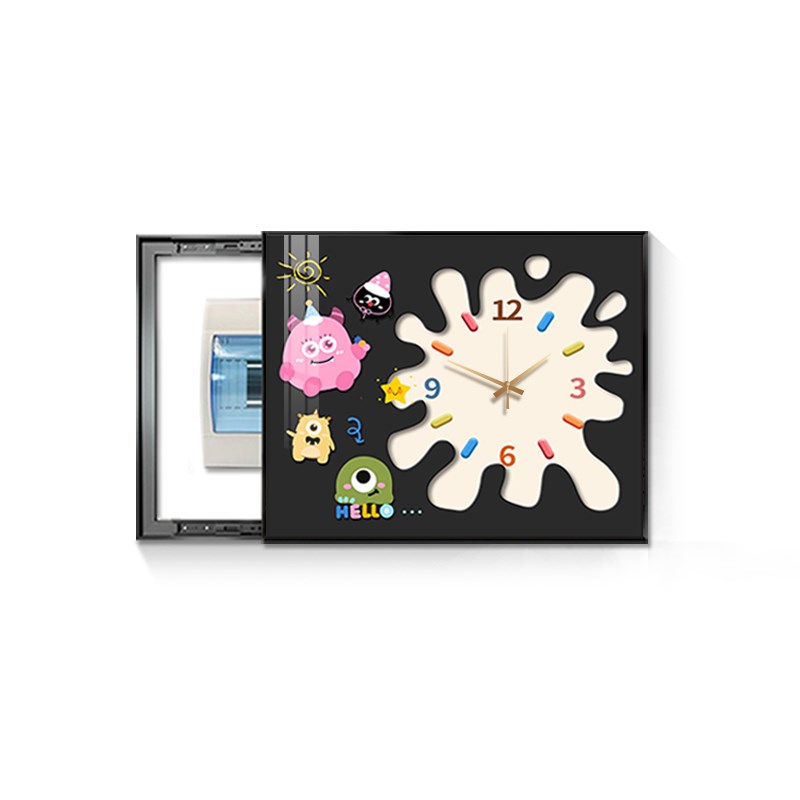 多巴胺电表箱装饰画卡通小怪兽配电箱遮挡电闸盒总开Y关挂画免打