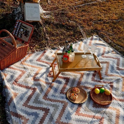 后备箱摆摊桌布野餐垫ins户外露营防潮毯野餐集市桌布便携民族风