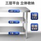 加厚双层不锈钢工作台厨房专用切菜桌子饭店操作台商用打荷打包台