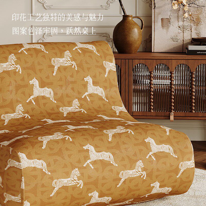 中古风毛毛虫f懒人沙发套全包防猫抓弹力一体式盖布单人防尘保护