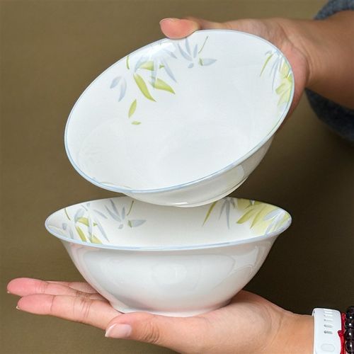 6英寸斗笠碗家用小号高级感菜碗吃饭碗陶瓷汤面碗大碗釉下彩餐具