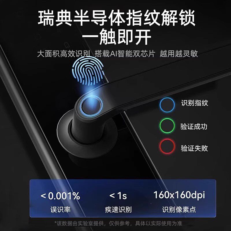 小有米品木门指纹锁家用卧室防盗门锁适用于办公室密码锁十大品牌