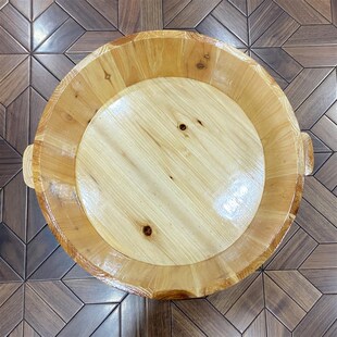 加大双人洗脚足浴盆泡脚木桶大号坐浴木盆洗衣洗脸木盆儿童洗澡盆