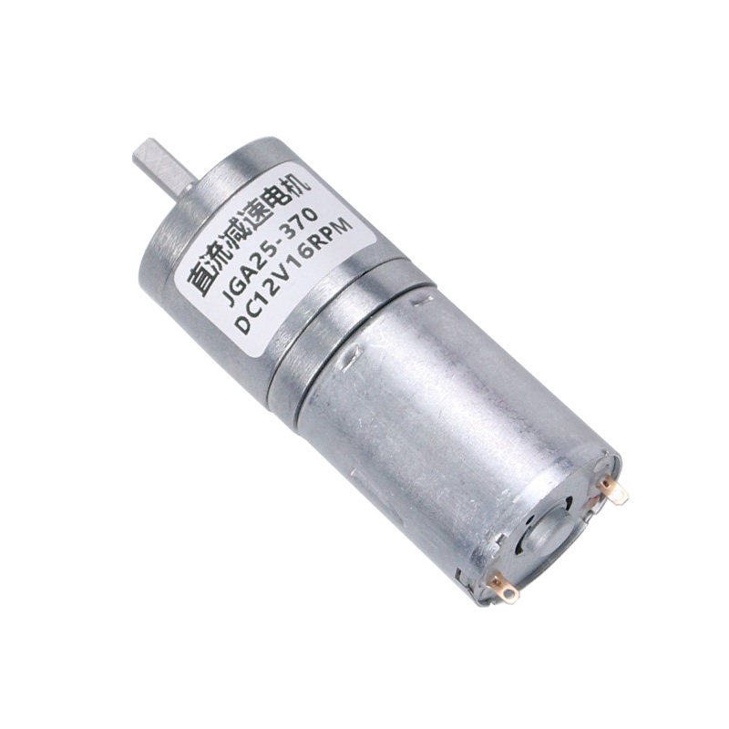 微型直流减速电机ga25-达370可调低慢速大力12v24扭v6v电动马小型