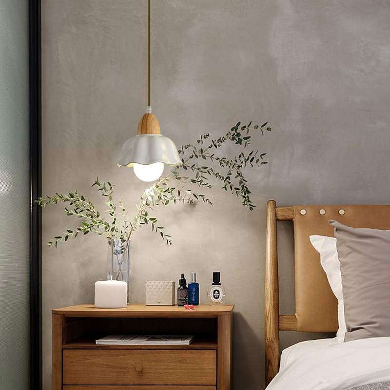 日式侘寂风餐厅原木小吊灯北欧现代简约卧室床头灯陶瓷花朵灯具,纺织面料/辅料/配套,纺织机械配件,淘宝优惠券,粉丝福利购,淘宝优惠卷