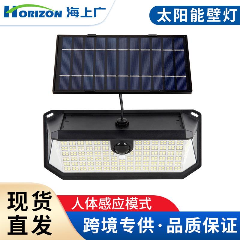 跨境热销太阳能庭院灯户外走廊室外防水壁灯太阳能分体壁灯416led