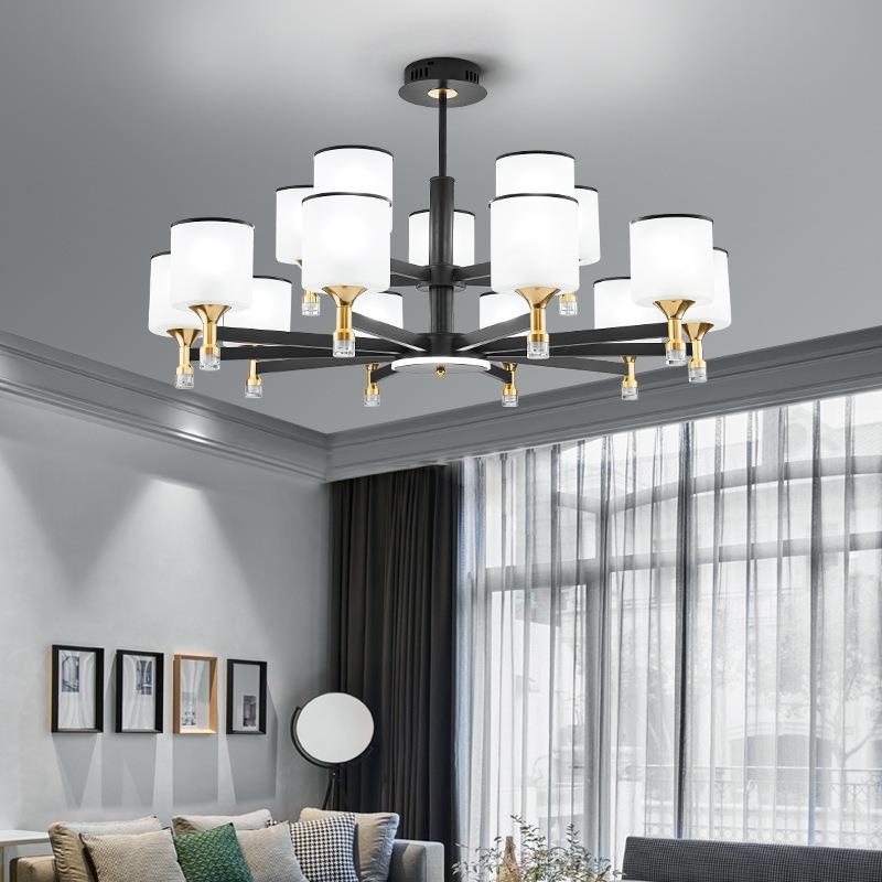 2025年新款北欧客厅吊灯现代简约家用大气轻奢餐厅灯卧室灯具套餐