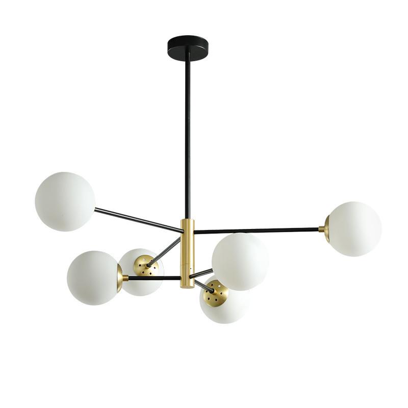 北欧客厅吊灯创意个性卧室餐厅灯具家用大气魔豆分子灯简约后现代