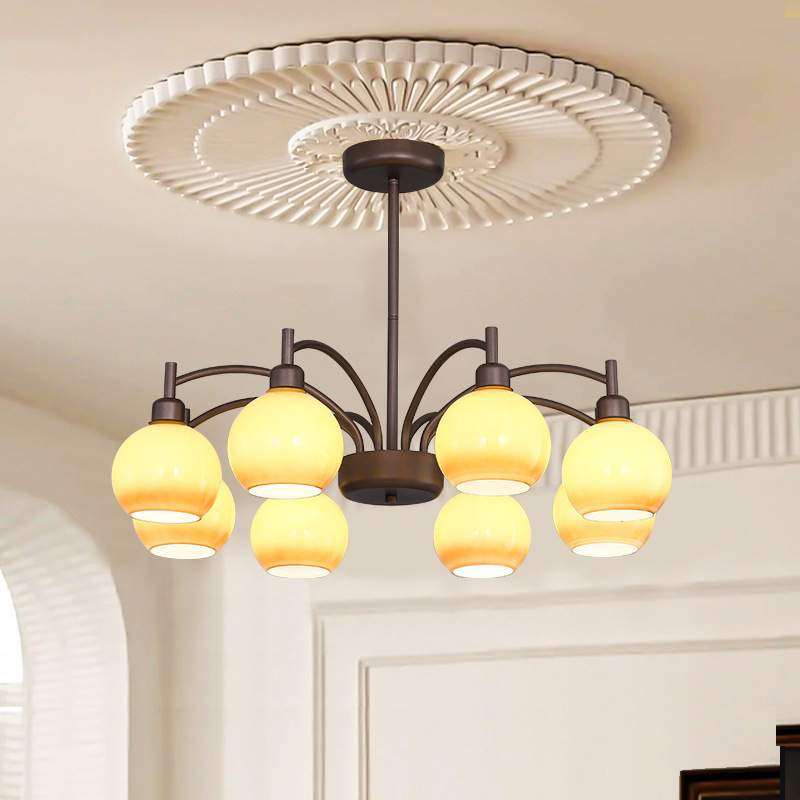 中古全光谱吊灯客厅主灯新中式复古包豪斯奶油风小众卧室餐厅灯,纺织面料/辅料/配套,纺织机械配件,淘宝优惠券,粉丝福利购,淘宝优惠卷