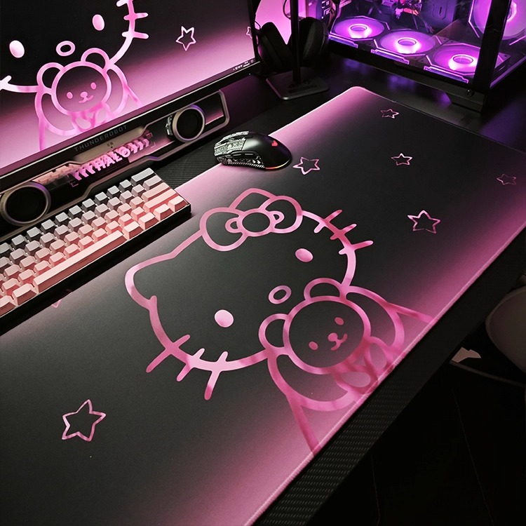 KT猫渐变少女心超大鼠标垫