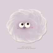 粉色煤球小号鼠标垫女生高颜值办公室可爱电脑垫子便携桌垫滑鼠垫