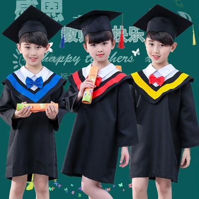 中小学生儿童博士服礼服幼儿园毕业幼稚园毕业照服装学院风学士袍