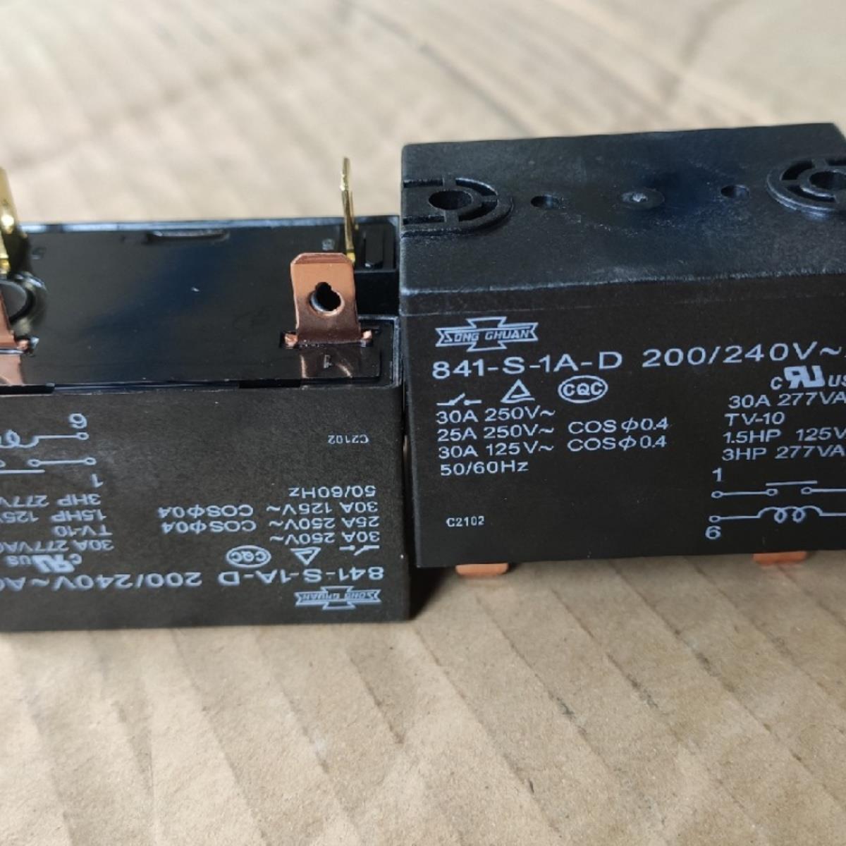 841-S-1A-D 200-240VA松川磁吸SONGCHUAN交流接触器启动继电器30A