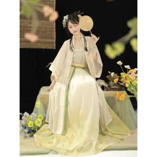 素羽华裳【清欢】宋制汉服女原创长干寺褙子齐腰日常改良春夏新款