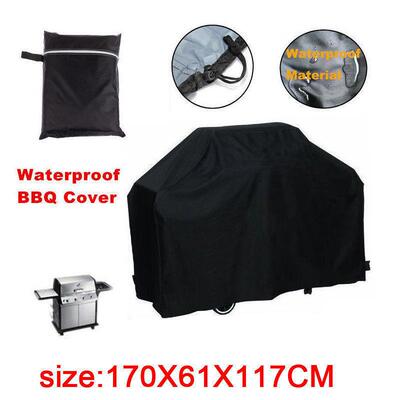适配ebay 户外烧烤罩 雨尘紫外线 BBQ Cover 当季 黑色