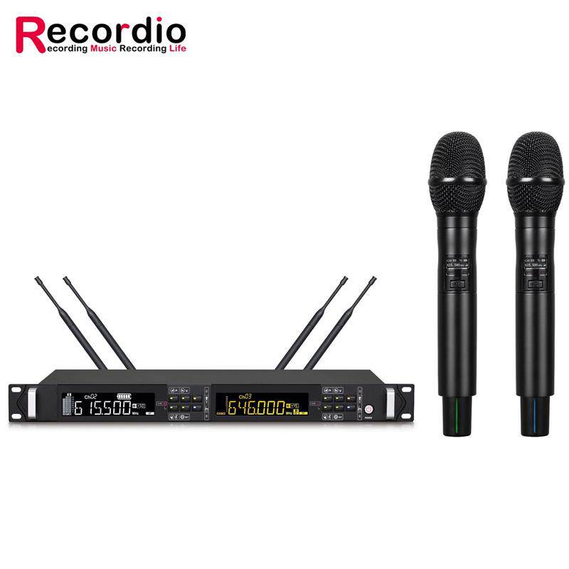 适配真分集无线话筒一拖二u段防啸叫远程专业舞台演出KTV婚庆麦克