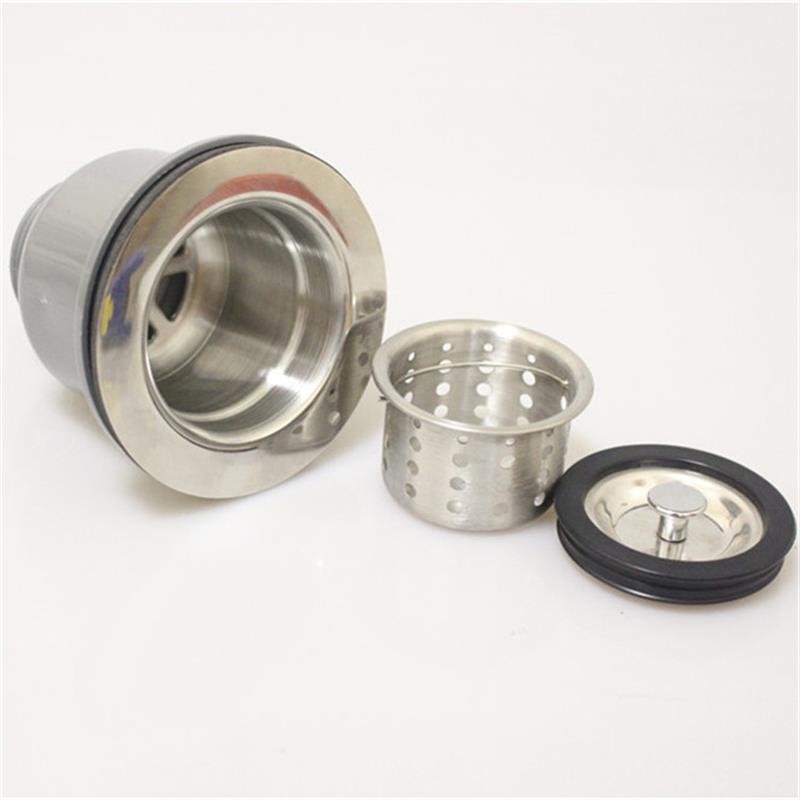 适用不锈钢拖把池下水器洗衣池下水口拖布盆下水套装配件90 50 40