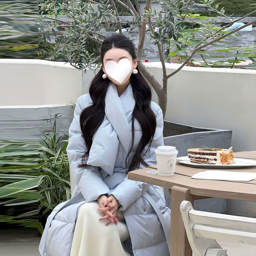 现货~清新时尚长款气质棉