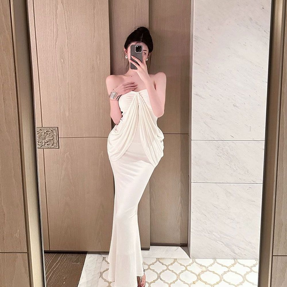 无袖抹胸连衣裙女春季新
