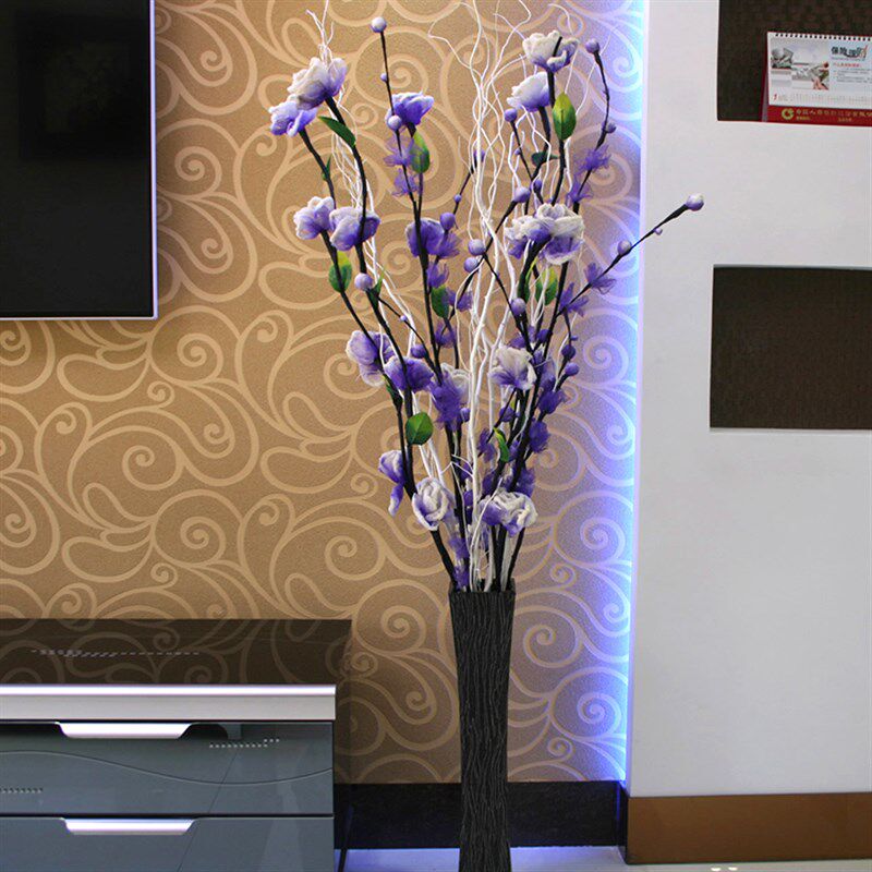 叶脉干花客厅落地假花仿真t干枝插花玄关摆放花束家居新房装饰包