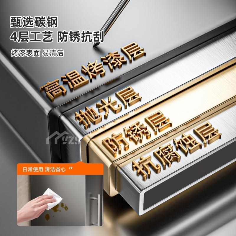 厨房置物架多功能侧n面抽拉式抽屉柜极窄边调味品收纳盒台面调料